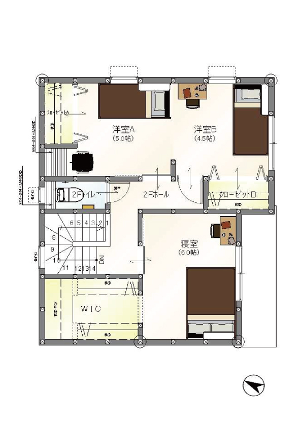 紫原1丁目2区画 2階建て 売建 間取り
