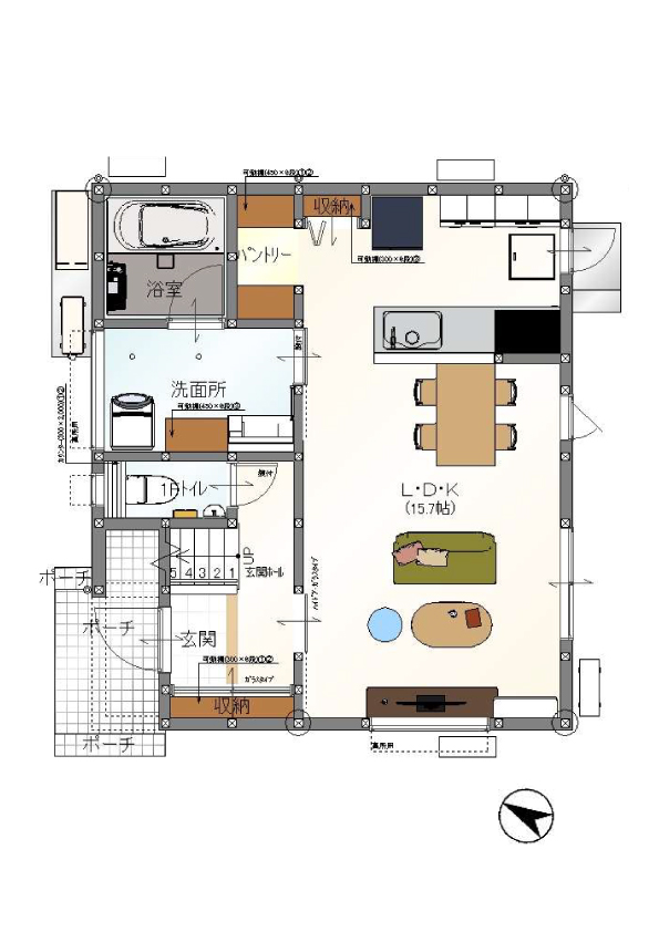 紫原1丁目2区画 2階建て 建売 間取り