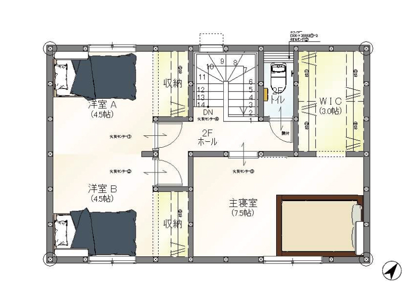 明和3丁目2区画 2階建て 建売 間取り