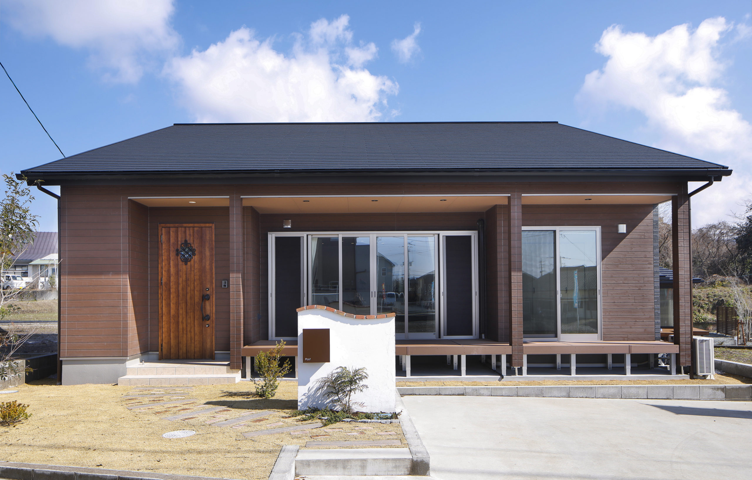 開放的な住みやすさをかなえた平屋建て。