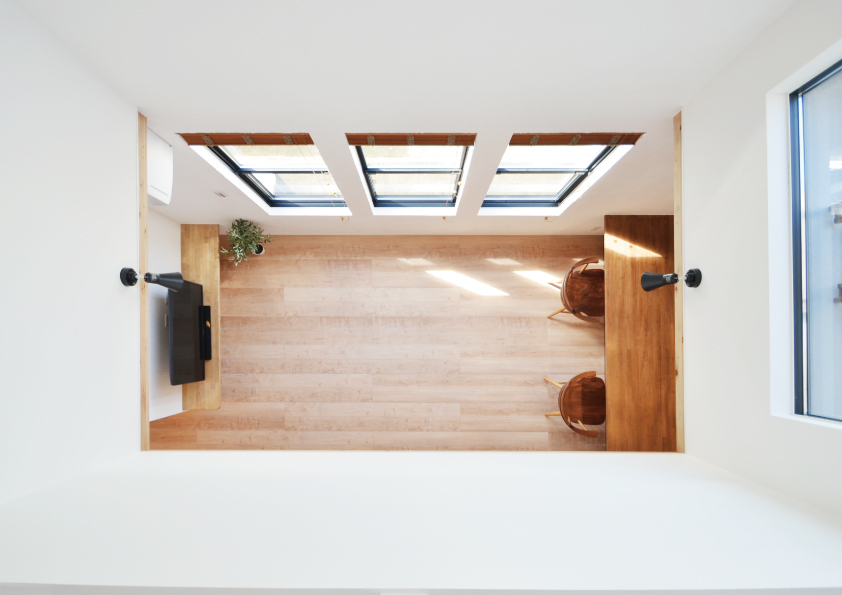 空間と家族を緩やかにつなぐおうち。