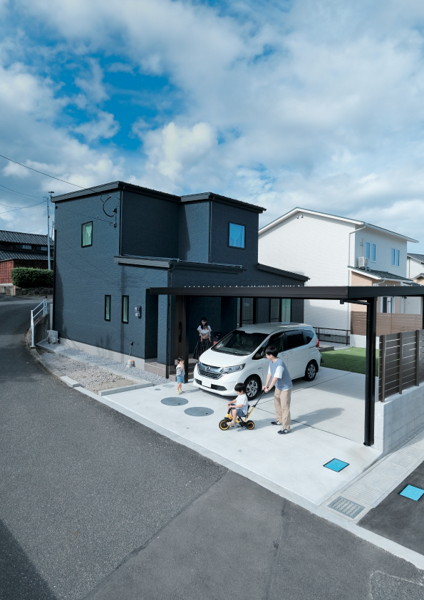 毎日を快適にする“2WAY動線”とヌックのある子育ての家。