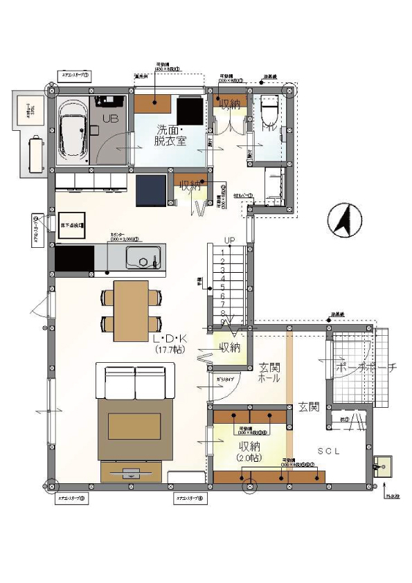 ガーデンシティ・春日の杜 2階建て 建売　※建築中 間取り